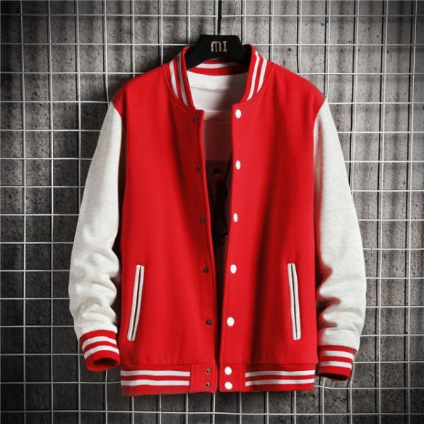 KOLMAKOV New Arrival Korean Men's 50% Cotton Bomber Jackets Men Streetwear Jacket Patchwork Cardigan Coat Male 4 Color M-5XL Cheap - Image 5