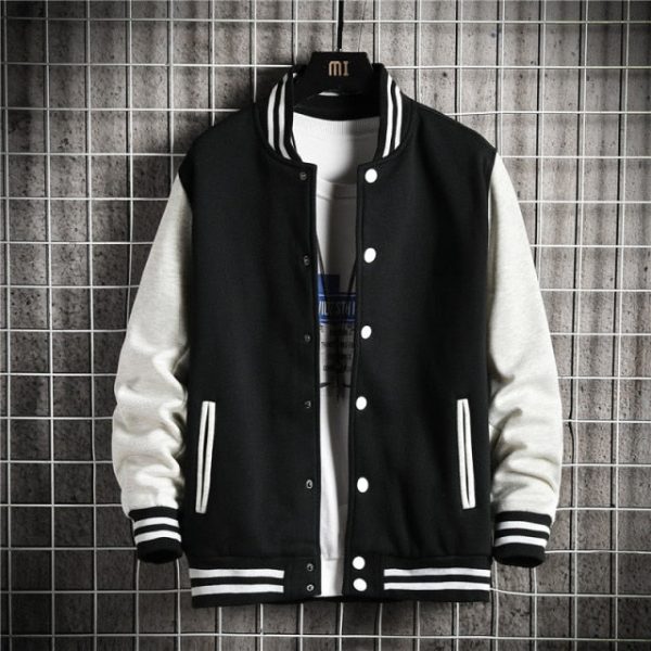 KOLMAKOV New Arrival Korean Men's 50% Cotton Bomber Jackets Men Streetwear Jacket Patchwork Cardigan Coat Male 4 Color M-5XL Cheap - Image 4