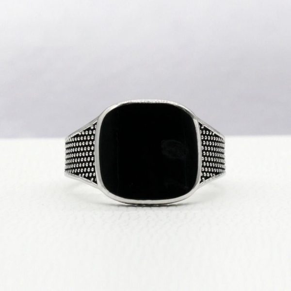 Epoxy resin hot sale 925 sterling silver ladies ring Turkish style retro ring unisex jewelry men s fashion jewelry new products For Sale - Image 5