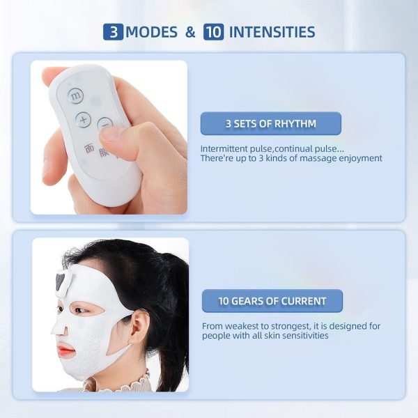 Electronic Facial Mask Graphene Therapy Anti Wrinkle Magnet Face Massager EMS Skin Tighten Lifting Skincare Mask Machine For Sale - Image 4