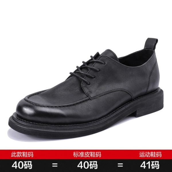 designer shoes men high quality men dress shoes loafers High Quality Genuine Leather Shoes Men,Lace-Up Business Men Shoes spring Discount - Image 2