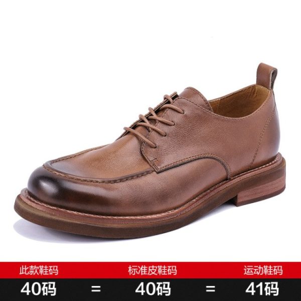 designer shoes men high quality men dress shoes loafers High Quality Genuine Leather Shoes Men,Lace-Up Business Men Shoes spring Discount - Image 3