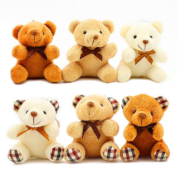 9cm Teddy Bear Stuffed Animals Doll Plush Keychain Toys For Discount