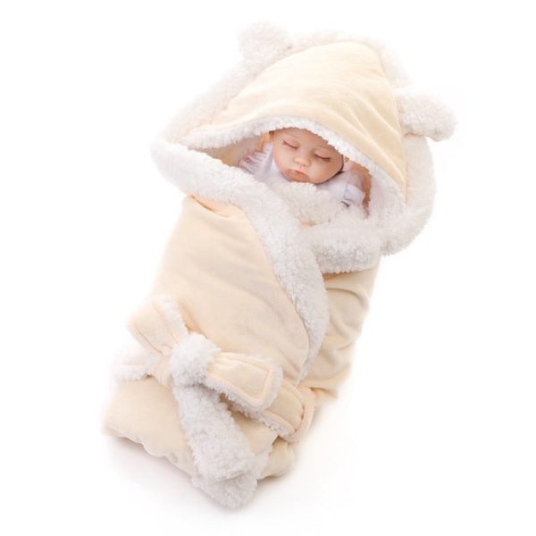 Winter Baby Blanket Wrap Double Layer Swaddle Sleeping Bag Online Hot Sale - Image 4