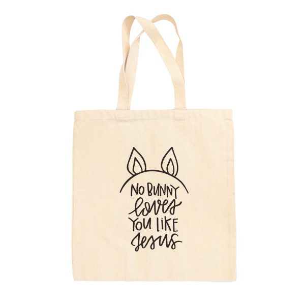 No Bunny Loves You Like Jesus Tote Bag Fashion