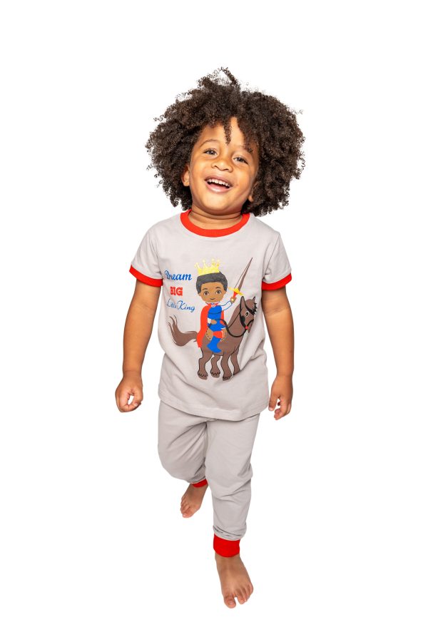 Dream Big Little King KIDS BOYS PAJAMA 2 PC SET SIZE TODDLER 2T - 14 Fashion - Image 2