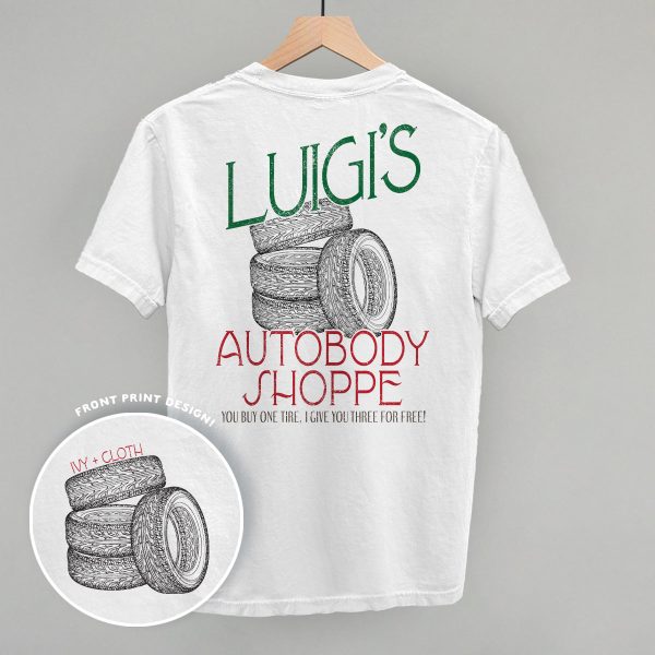 Luigi s Autobody Shoppe (Back Print) Discount