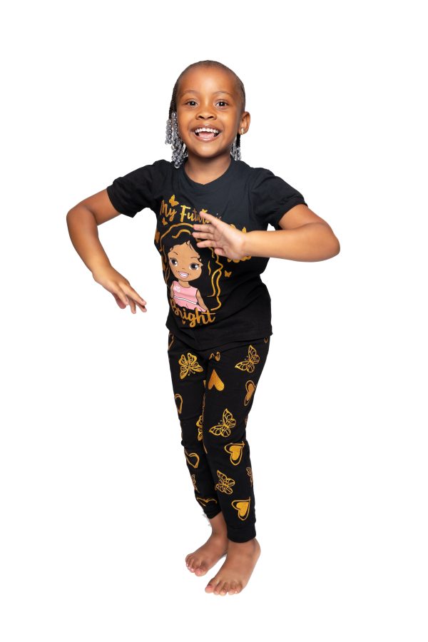 FUTURE DREAMS GIRLS PAJAMA 2 PC SET SIZE TODDLER 2T - 14 Online Sale - Image 4