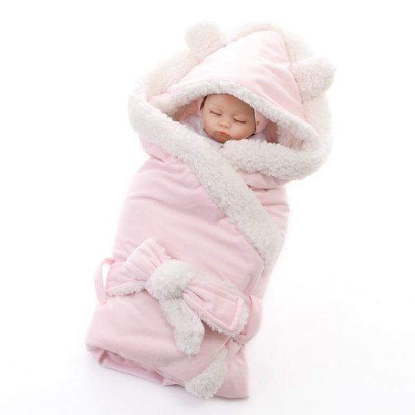 Winter Baby Blanket Wrap Double Layer Swaddle Sleeping Bag Online Hot Sale - Image 2