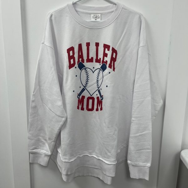 Baller Mom Baseball - XL - WH SALE Online
