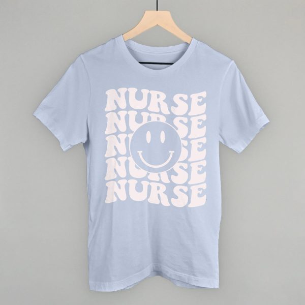 Retro Nurse Smiley (Repeated) on Sale