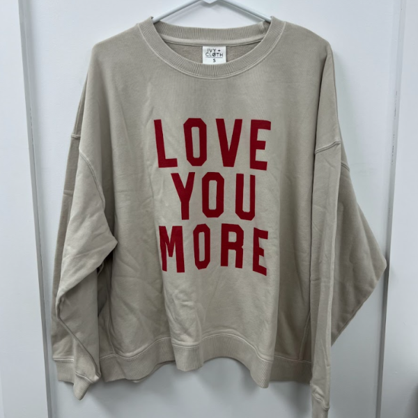 Love You More Collegiate - S- WH SALE For Sale