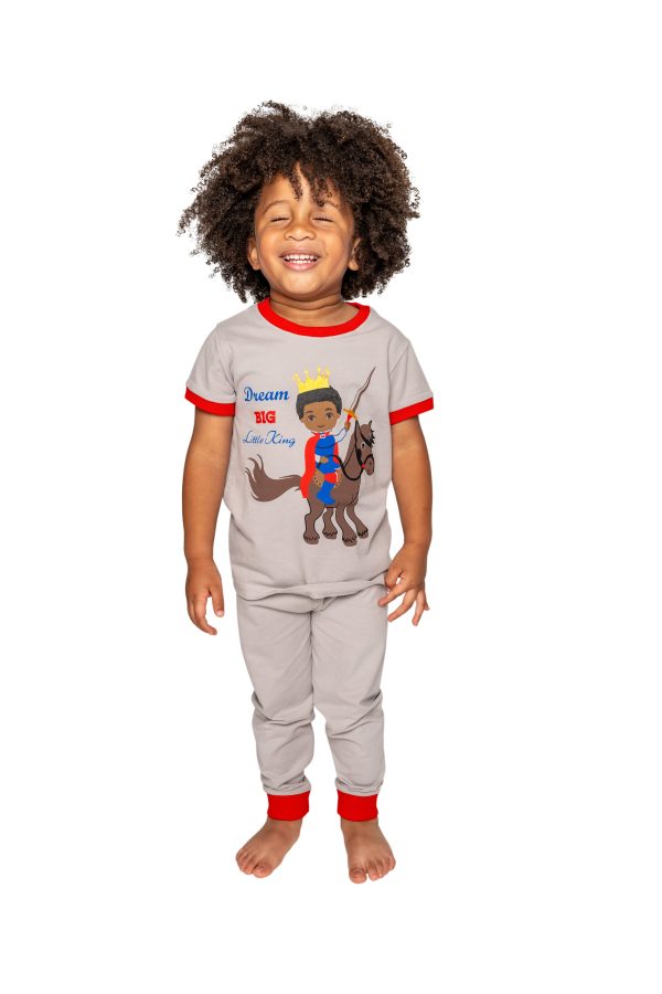 Dream Big Little King KIDS BOYS PAJAMA 2 PC SET SIZE TODDLER 2T - 14 Fashion - Image 3