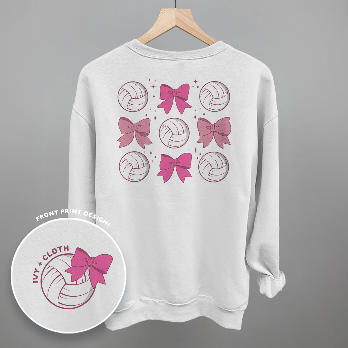 Volleyballs and Bows (Back Print) Cheap
