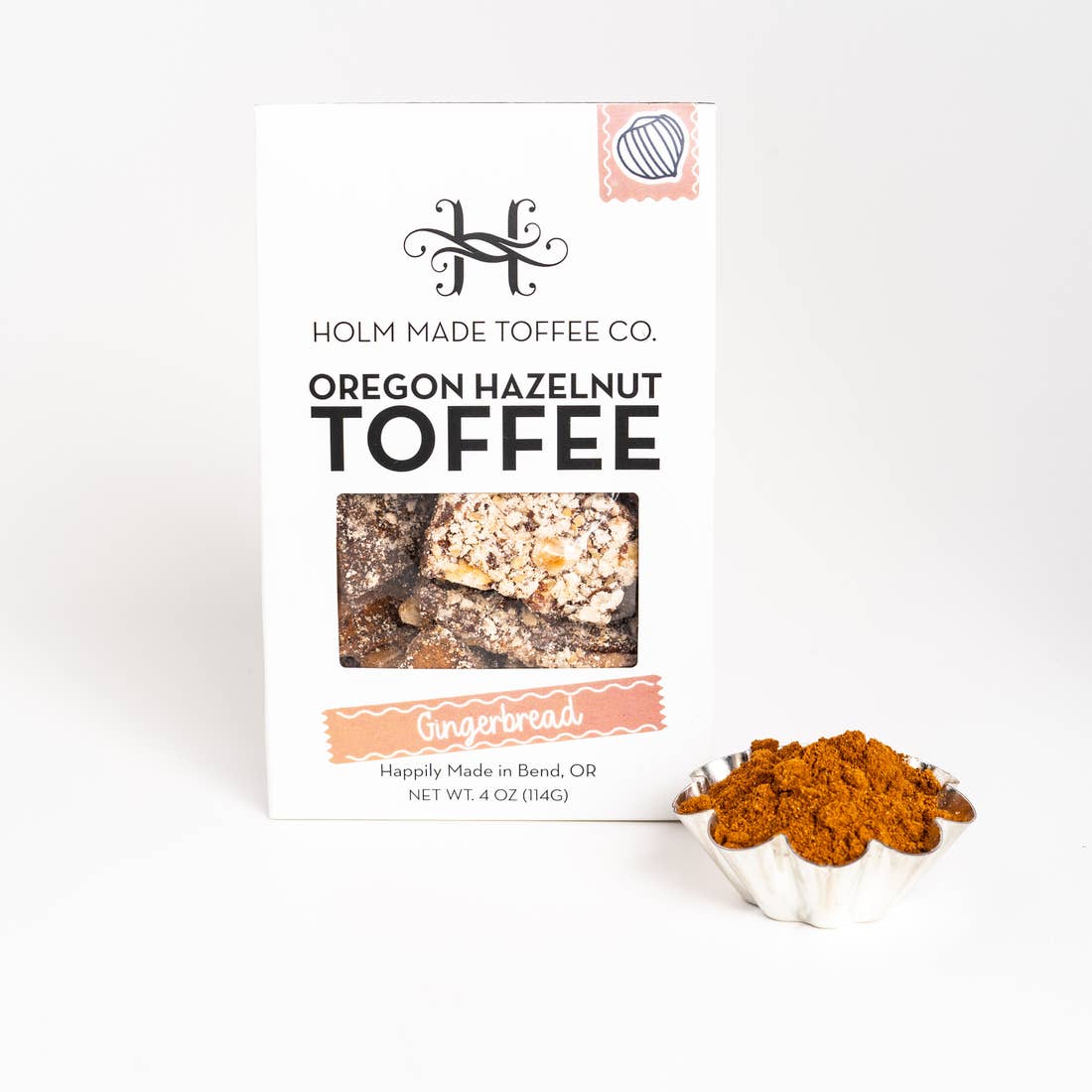 Gingerbread Hazelnut Toffee | Holm Made Toffee Discount