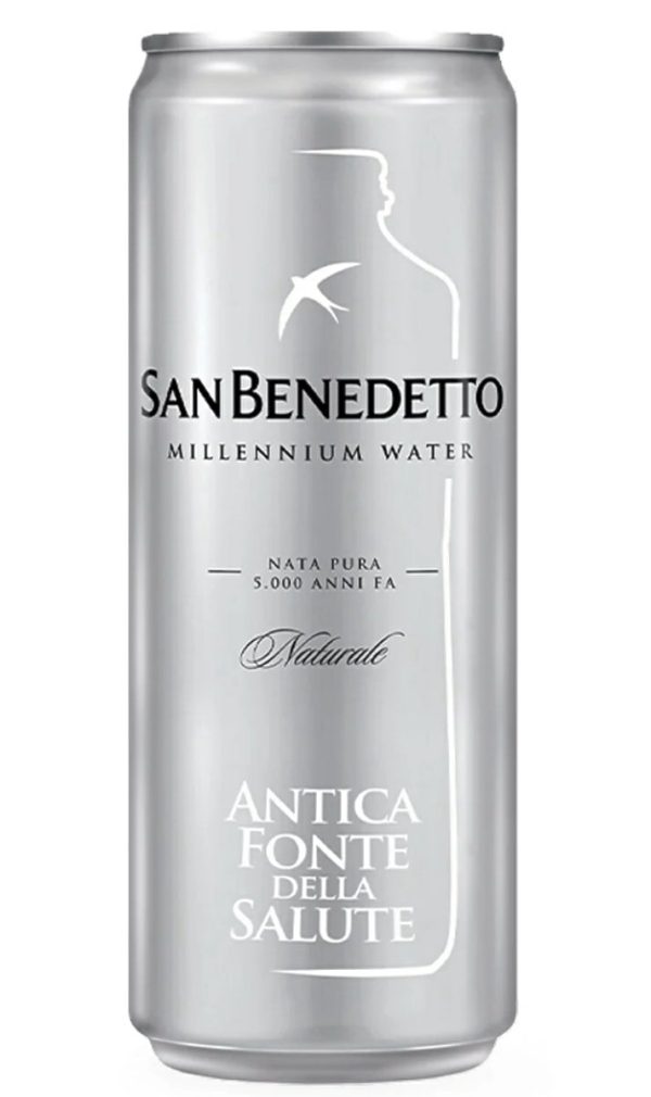San Benedetto Natural Mineral Water- Sparkling - Antica Fonte - Cans - Case For Cheap