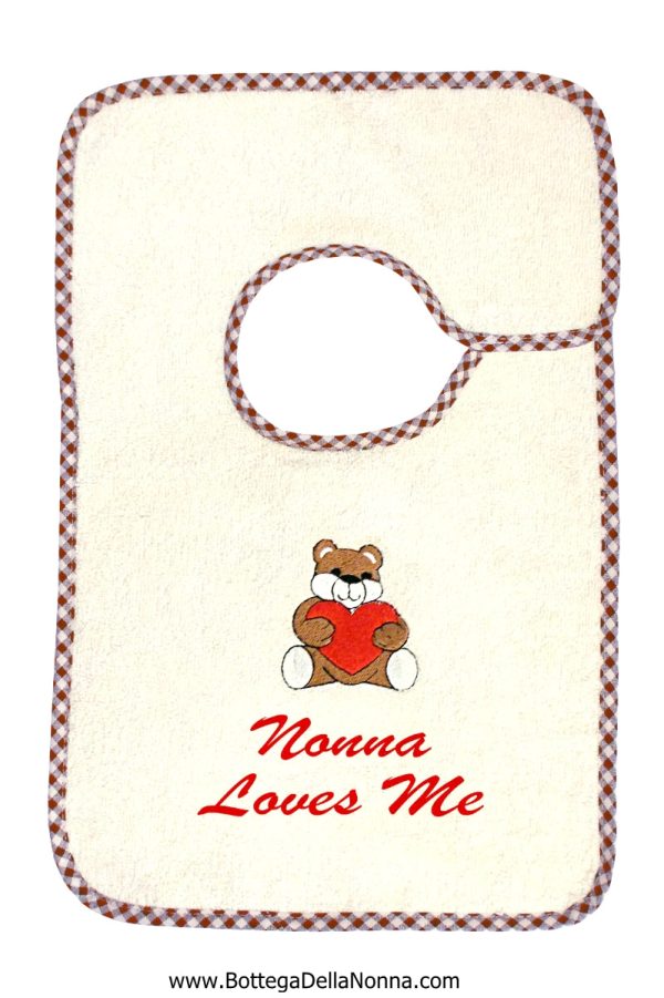 Nonna Loves Me - Bib - Large Discount