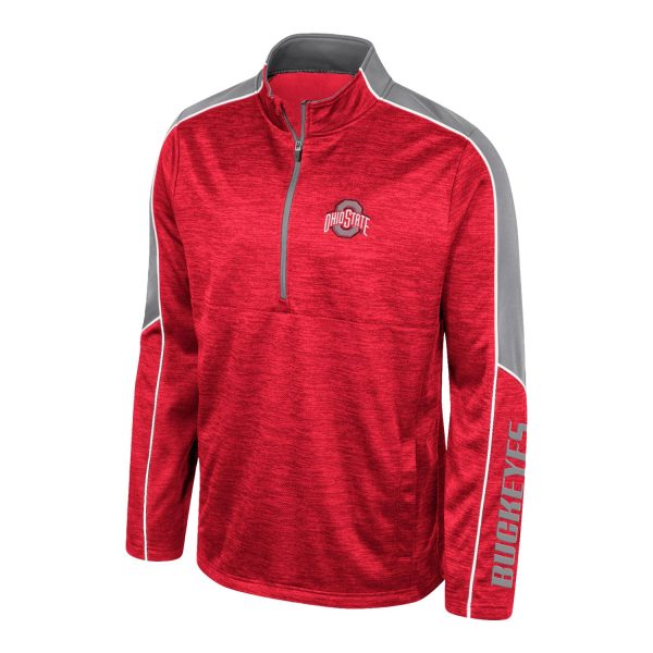 Youth Ohio State Buckeyes Kyle Scarlet 1 4 Zip Jacket For Cheap