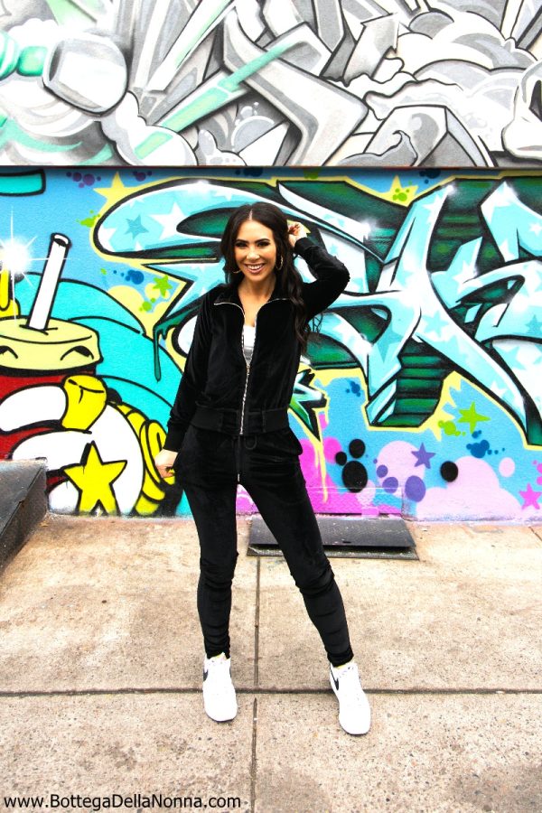 The Saucy Couture Saucy Tracksuit - Bella Black Sale