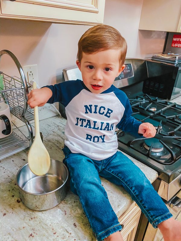 Nice Italian Boy   Baseball Tee- Kids Hot on Sale - Image 2