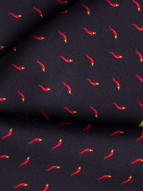 Cornicello Silk Pocket Square - Made in Italy For Cheap - Image 5