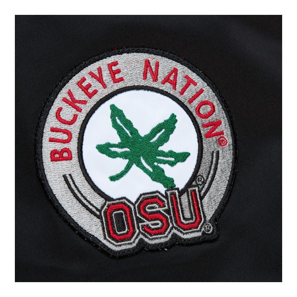 Ohio State Buckeyes Mitchell & Ness Satin Bomber Jacket Cheap - Image 5