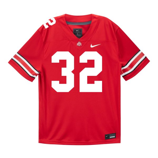 Ohio State Buckeyes Nike #32 Isaiah West Student Athlete Scarlet Football Jersey Cheap - Image 2