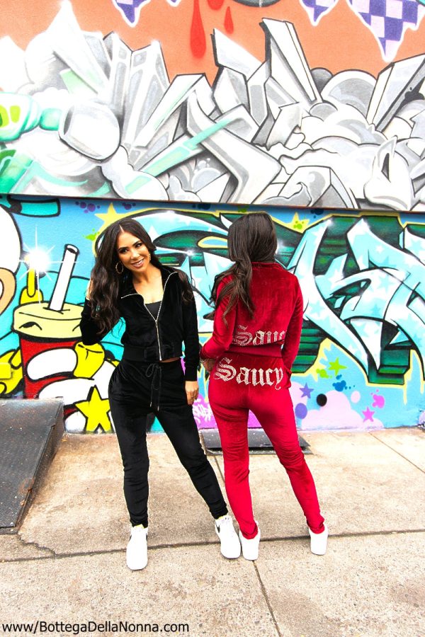 The Saucy Couture Very Saucy Tracksuit - Vino Red Online - Image 2