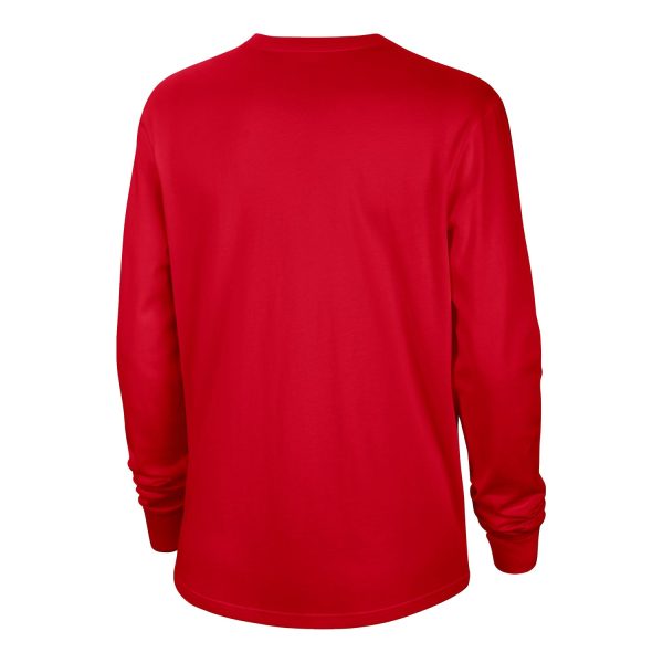 Ladies Ohio State Buckeyes Nike Letterman Crew Scarlet Long Sleeve Online - Image 2