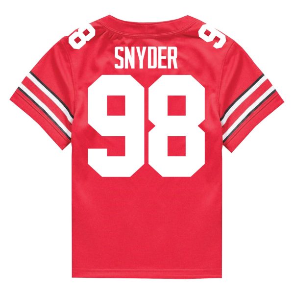 Ohio State Buckeyes Nike #98 Austin Snyder Student Athlete Scarlet Football Jersey For Discount