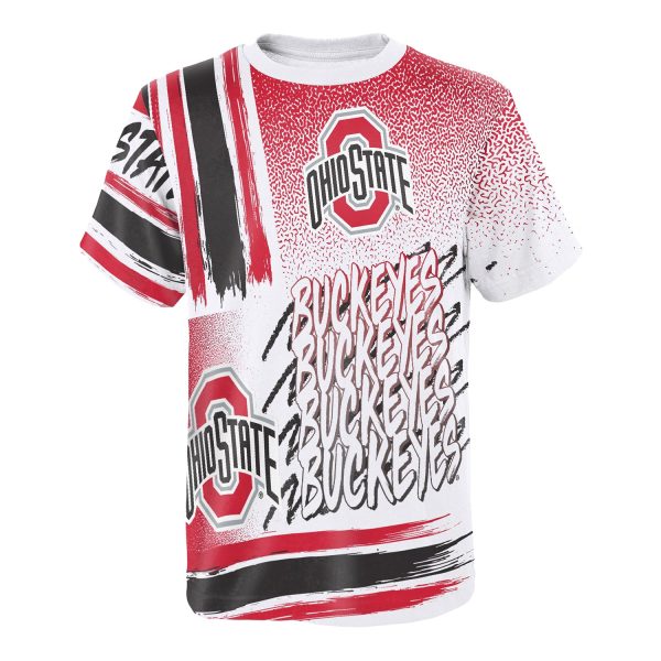 Youth Ohio State Buckeyes Game Time White T-Shirt For Cheap