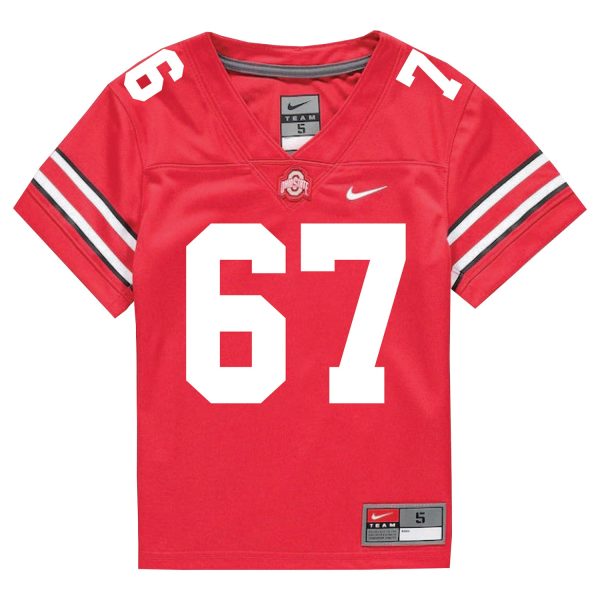 Ohio State Buckeyes Nike #67 Austin Siereveld Student Athlete Scarlet Football Jersey on Sale - Image 2