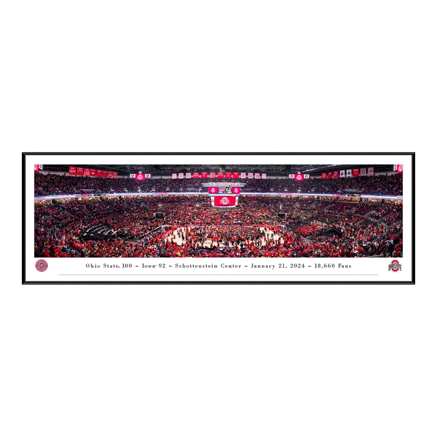 Ohio State Buckeyes Women s Basketball Standard Framed Panoramic Picture Supply