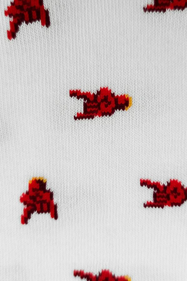 The Buona Fortuna Socks - Short - Made in Italy - White Fashion - Image 3