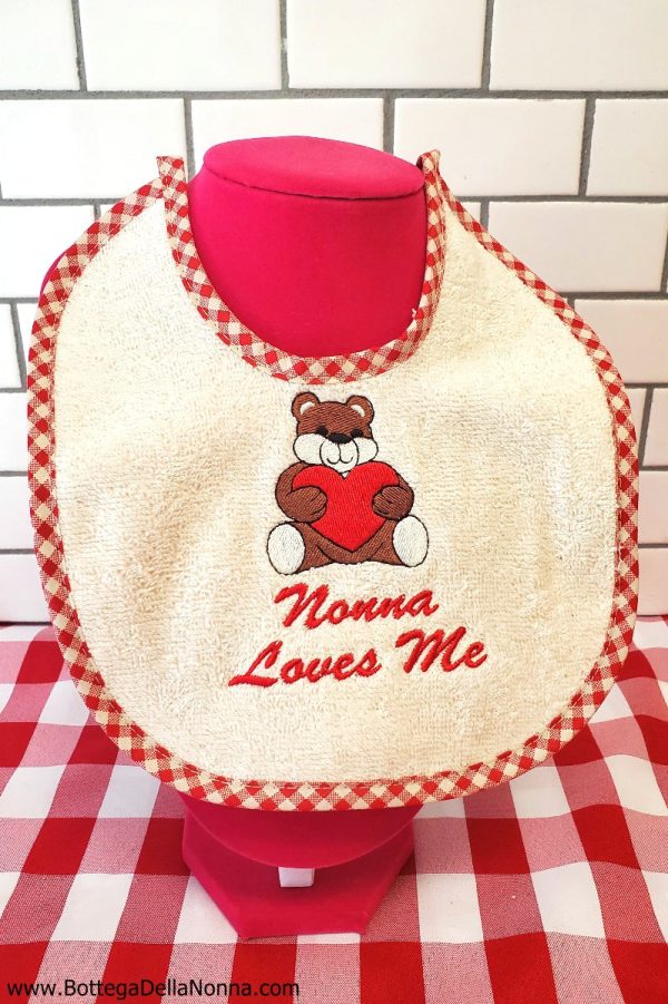 Nonna Loves Me - Bib - Medium Online Sale - Image 2