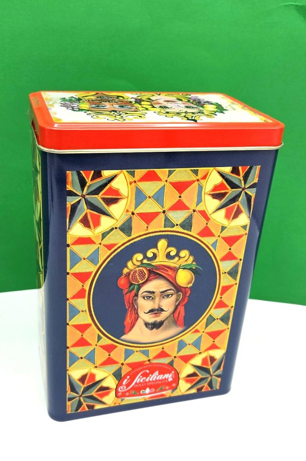 Sicilian Tower Tin  with Torroncini Siciliani - Soft Sicilian Torroncini For Sale - Image 4