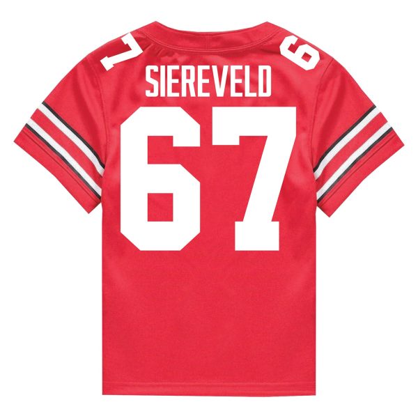 Ohio State Buckeyes Nike #67 Austin Siereveld Student Athlete Scarlet Football Jersey on Sale