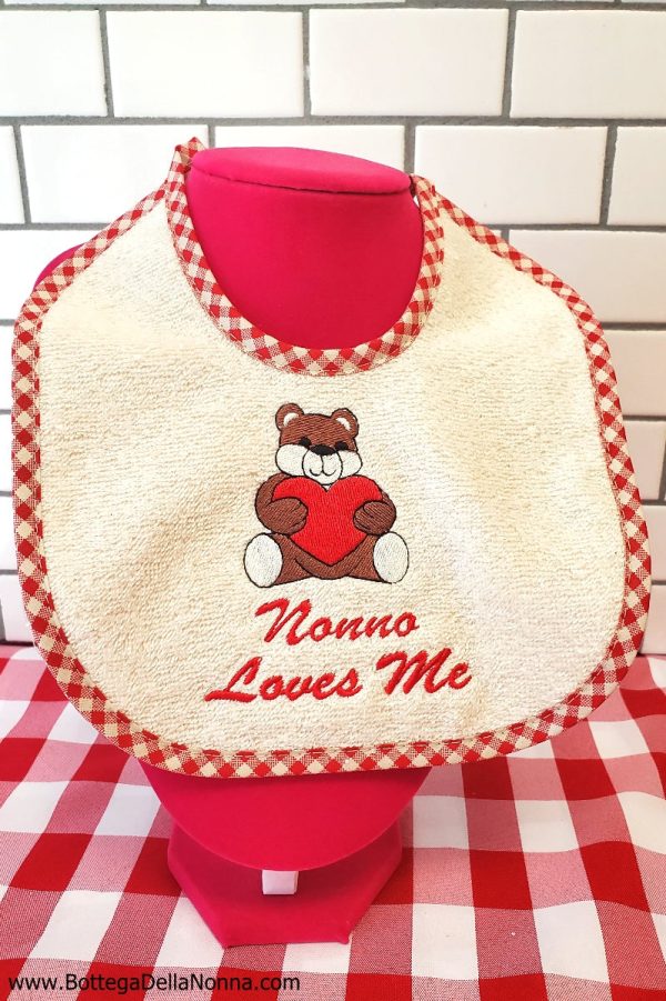 Nonno Loves Me - Bib - Newborn Online Sale - Image 2