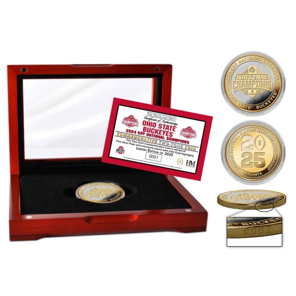 Ohio State Buckeyes 2025 CFP National Champions Gold & Silver Two Tone Coin Online Hot Sale