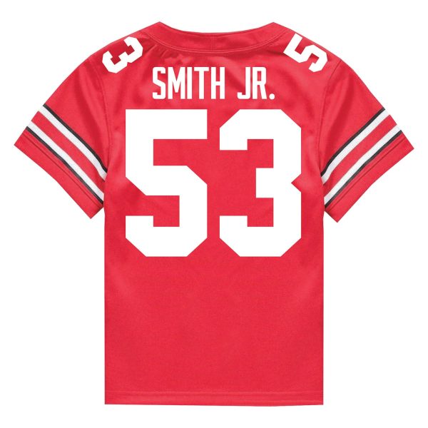 Ohio State Buckeyes Nike #53 Will Smith Jr. Student Athlete Scarlet Football Jersey Online Hot Sale