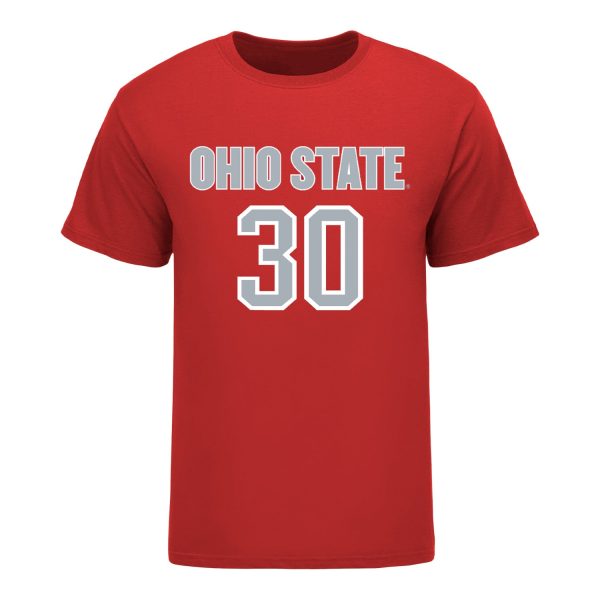 Ohio State Buckeyes Men s Soccer Student Athlete T-Shirt #30 Siggi Magnusson Online - Image 2