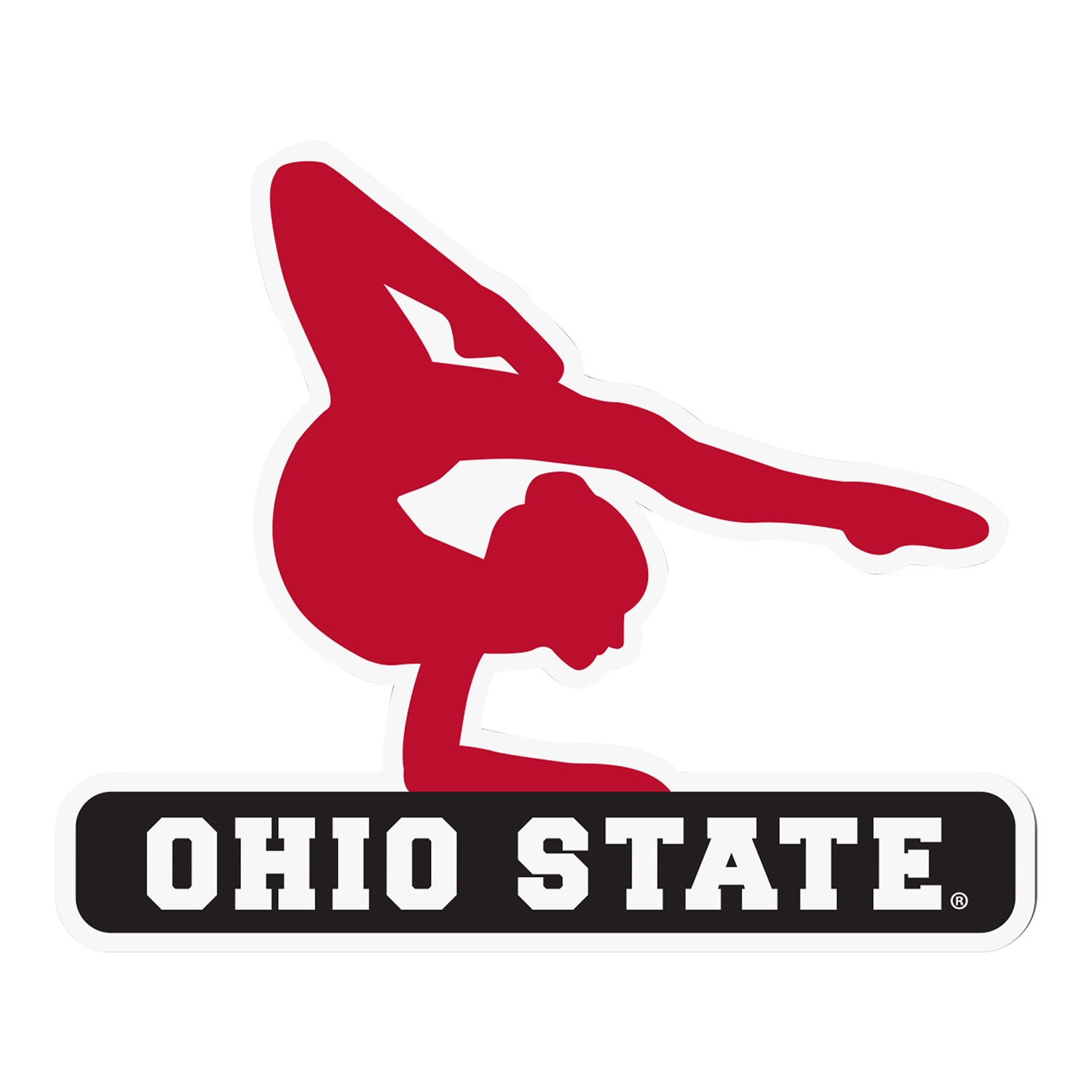 Ohio State Buckeyes Women s Gymnastics Sticker Cheap
