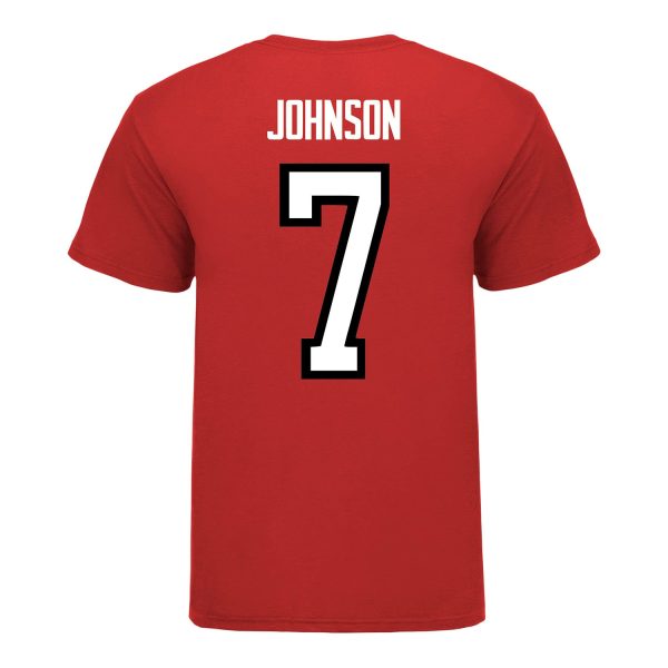 Ohio State Buckeyes Men s Hockey Student Athlete #7 Brent Johnson T-Shirt For Discount