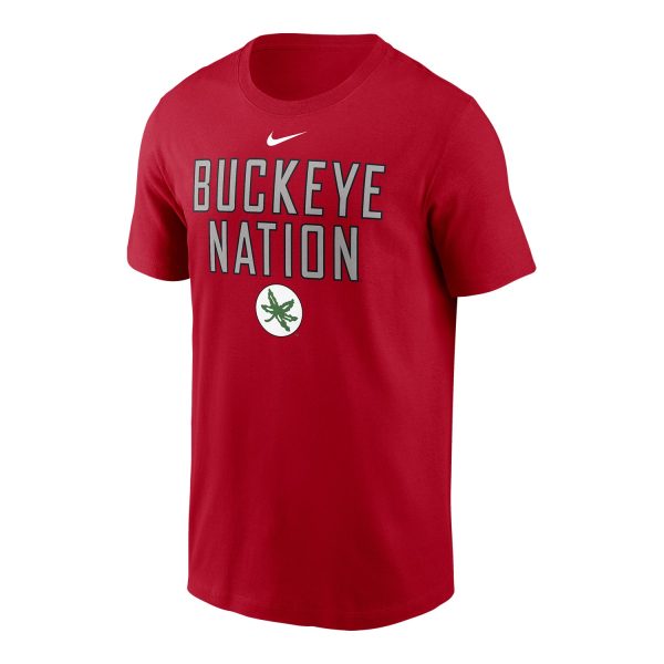Ohio State Buckeyes Nike Buckeye Nation Scarlet Short Sleeve T-Shirt Cheap