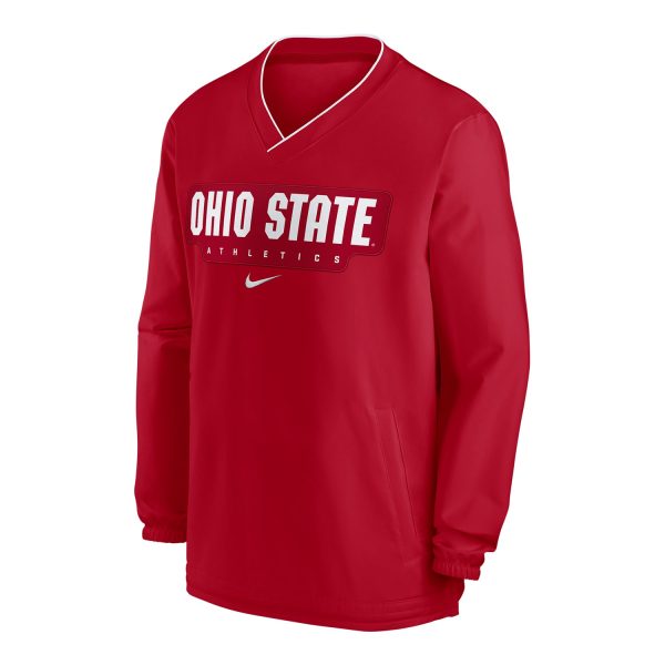Ohio State Buckeyes Nike Sideline Repel Woven Windshirt Scarlet Jacket Online Sale