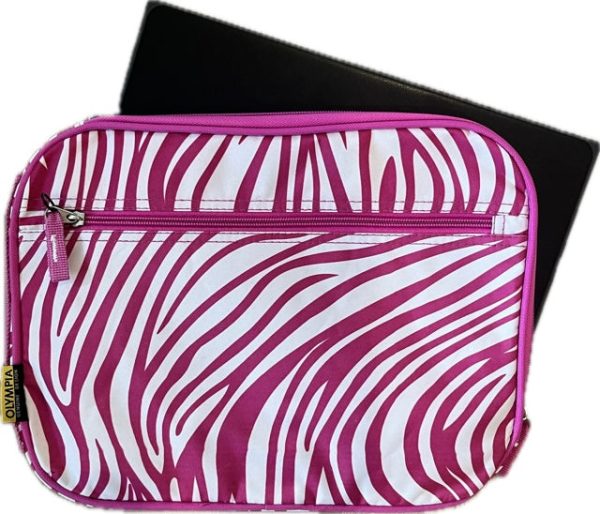 Gift for: Teen College Working Gal:  Pink Zebra Laptop bag purse Online - Image 3