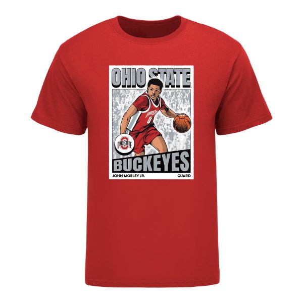 Ohio State Buckeyes Men s Basketball NIL #0 John Mobley Jr. Icon T-Shirt Online
