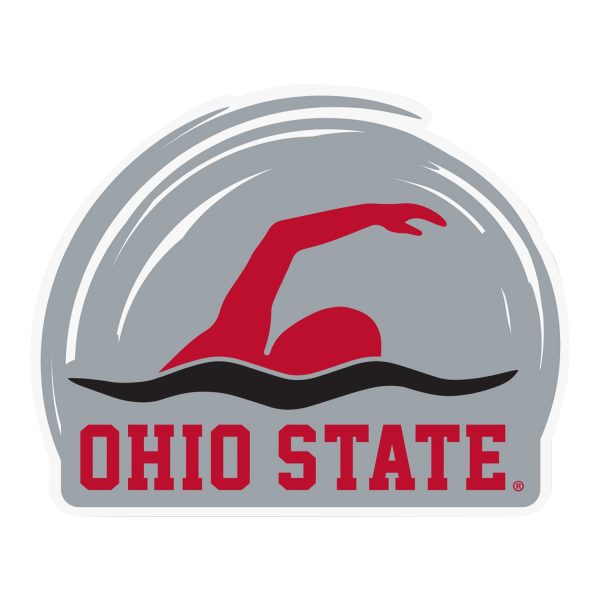 Ohio State Buckeyes Swimming Sticker Hot on Sale