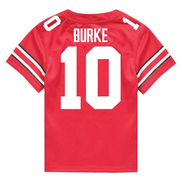 Ohio State Buckeyes Nike #10 Denzel Burke Student Athlete Scarlet Football Jersey Hot on Sale