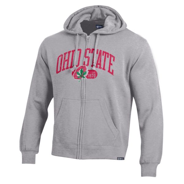 Ohio State Buckeyes Big Cotton Full Zip Sweatshirt For Cheap